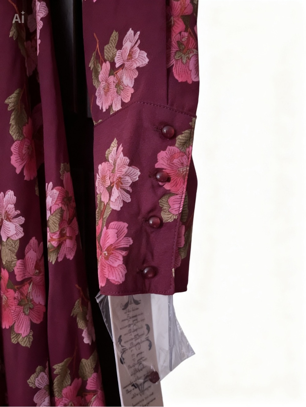 NWT Pink Floral Shirt Dress Nanette Lepore Sangria Pink Tie Belt Size 12 - Picture 3 of 15